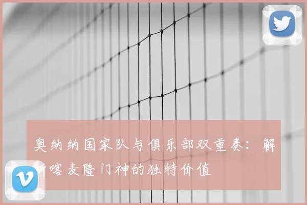 奥纳纳国家队与俱乐部双重奏:解析喀麦隆门神的独特价值